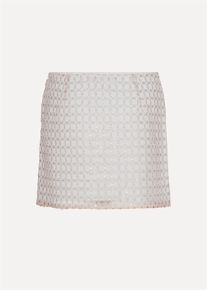 Matilda beaded mini skirt Doeskin beige ROTATE By Birger Chrisensen 